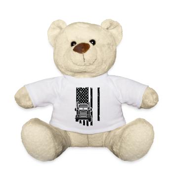 USA Truck - Teddy Bear - white - Front