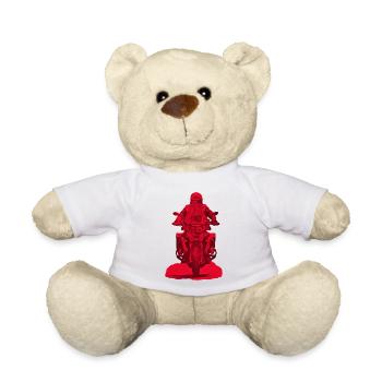 GS Motorradfahrer - Teddy - Weiß - Vorne