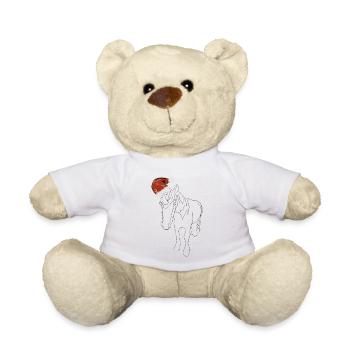 Weihnachts-Fritz - Teddy - Weiß - Vorne
