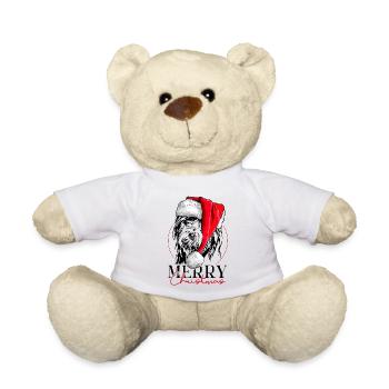 Père Noël COLLIE Joyeux Noël Chien Wilsigns - Nounours - blanc - Devant
