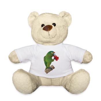 Orange-fronted parakeet - Teddy Bear - white - Front