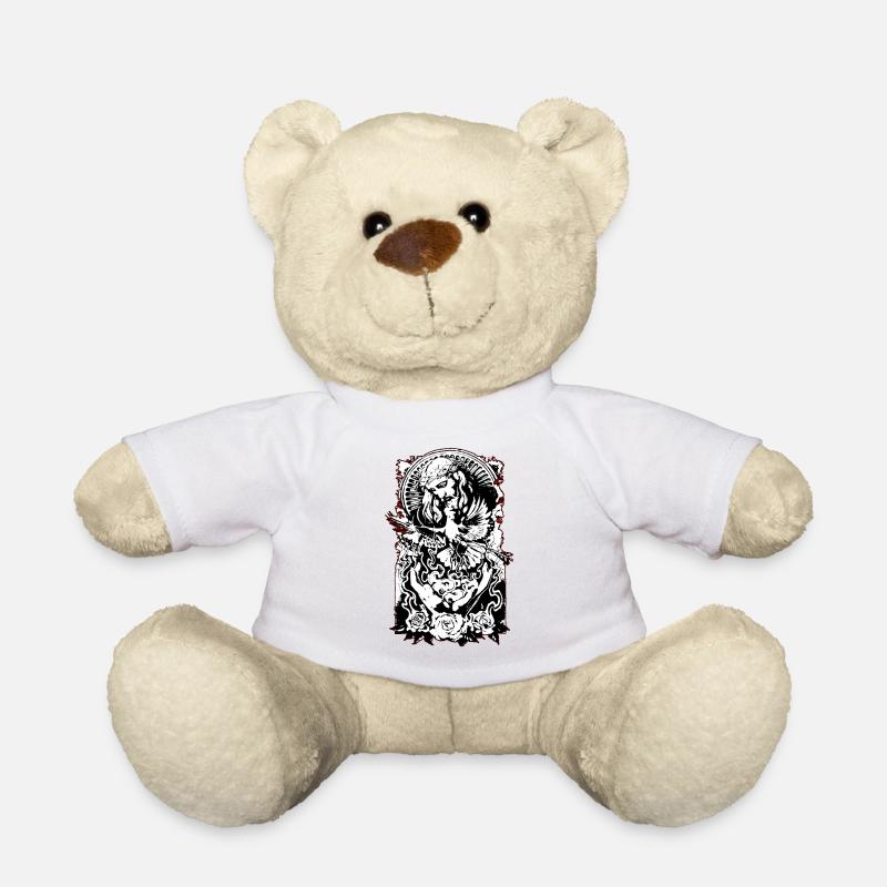 Catholic religious cartoon - Teddy Bear - white