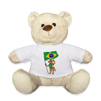 Brazilian Fan Horse - Teddy Bear - white - Front