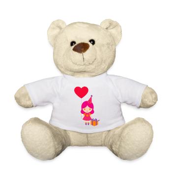 Pregnancy Baby shower Babyshower Boy Girl - Teddy Bear - white - Front