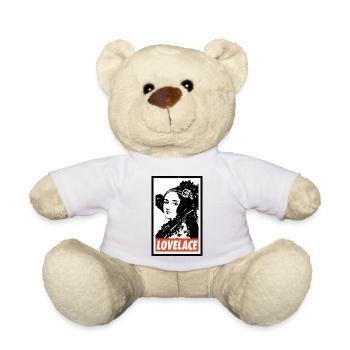 Ada Lovelace - Teddy Bear - white - Front