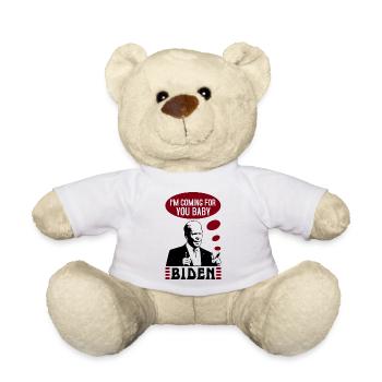 JE VIENS TE CHERCHER BÉBÉ BIDEN - Nounours - blanc - Devant