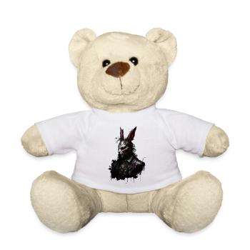 Lapin de Pâques mort-vivant avec costume - Nounours - blanc - Devant