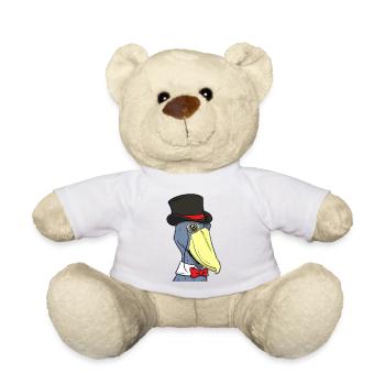 Schuhschnabel Vogel Ornithologe Wald I Geschenk - Teddy - Weiß - Vorne