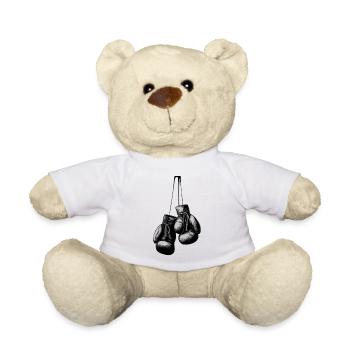 Boxing - Teddy Bear - white - Front