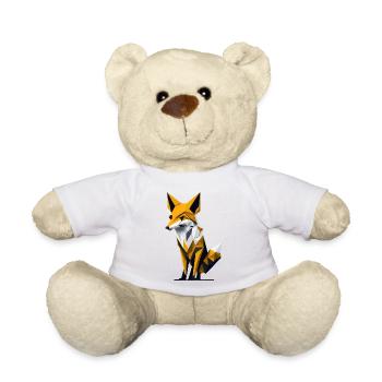 Polygon Fox - Teddy Bear - white - Front