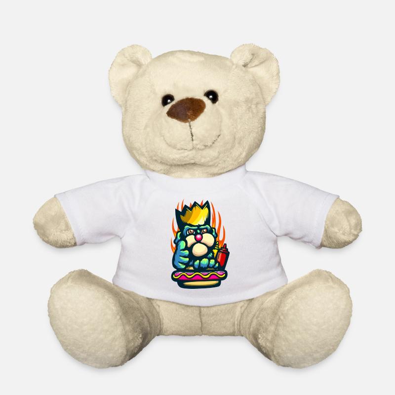 Hot Dog King - Teddy Bear - white