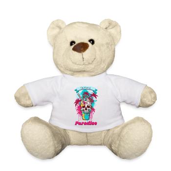 Welcome to Paradise - Teddy Bear - white - Front