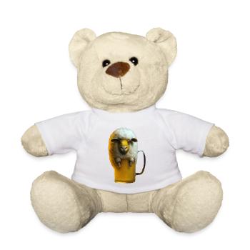 Bier Schaf Schaumkrone - lustig und cool - Teddy - Weiß - Vorne