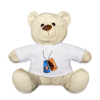 Erkennungsmarke FLORIDA Wappen Astronaut Space - Teddy - Weiß - Vorne