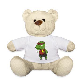 Padel Paddle Raquette Tennis Sport I Cadeau - Nounours - blanc - Devant