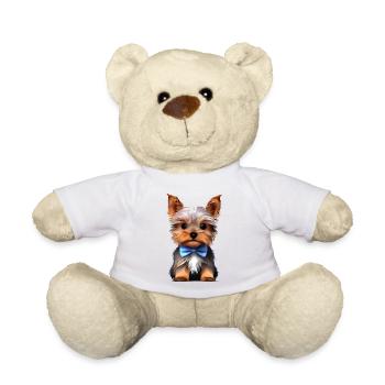Propriétaire de chien Yorkshire Terrier Puppy Dog - Nounours - blanc - Devant