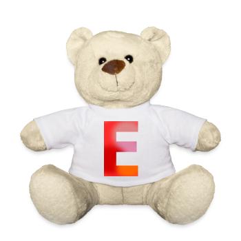 BUCHSTABE E - Teddy - Weiß - Vorne