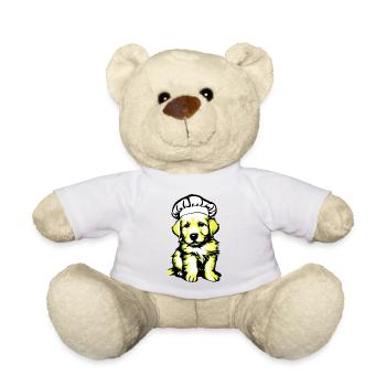 Puppy Cooking Golden Retriever Chiens Restaurateur - Nounours - blanc - Devant