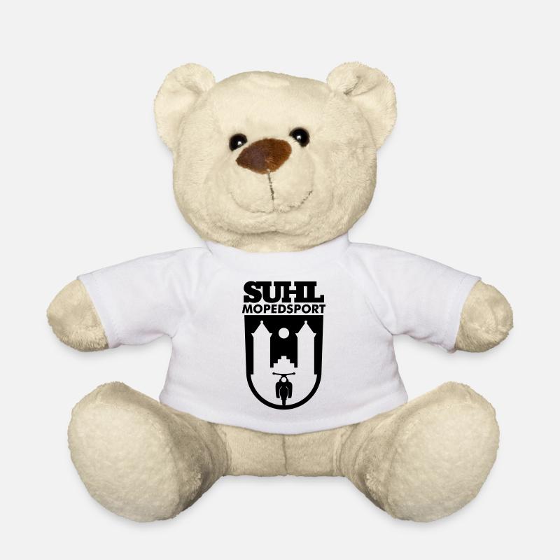 Suhl Mopedsport mit Simson Star Sperber Habicht v1 - Teddy - Weiß
