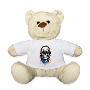 Coole Totenkopf - Teddy - Weiß - Vorne