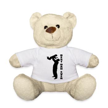 Père Papa Famille Dictons de la fête des pères - Nounours - blanc - Devant