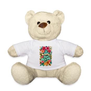 Faites ce qui fait fleurir votre cœur - Nounours - blanc - Devant