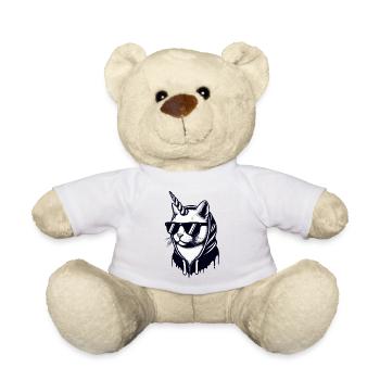 Uni-Cat-street - Teddy Bear - white - Front