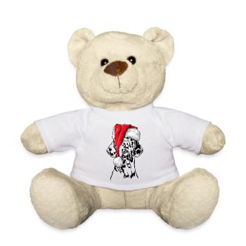 Père Noël Grand Dague Chiens de Noël Wilsigns - Nounours - blanc - Devant