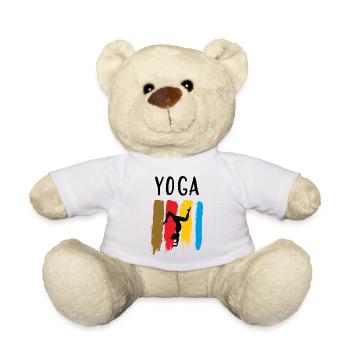 Yoga / Namaste / Fleur de lotus - Nounours - blanc - Devant