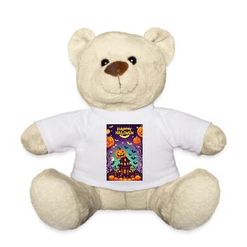 Joyeux halloween - Nounours - blanc - Devant
