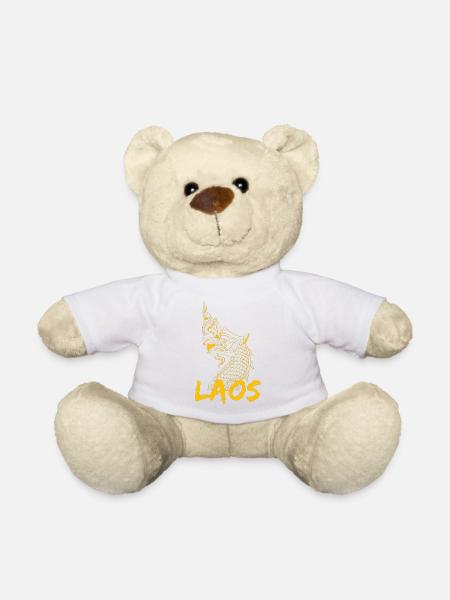 Laos Laotien Laotien Dragon Lao I cadeau - Nounours - blanc