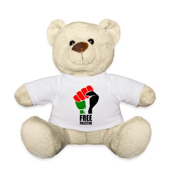 Free palestine - Nounours - blanc - Devant