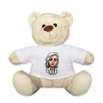Médecin / professionnel de la santé / médecin / profession / spécialiste - Nounours - blanc - Devant