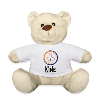 Fier (e) d'être Kiné - idée cadeau metier - Nounours - blanc - Devant