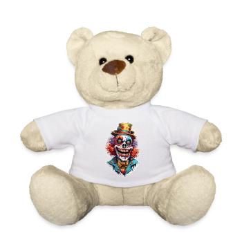 Horror Clown / Circus / Funny / Show / Halloween - Teddy Bear - white - Front