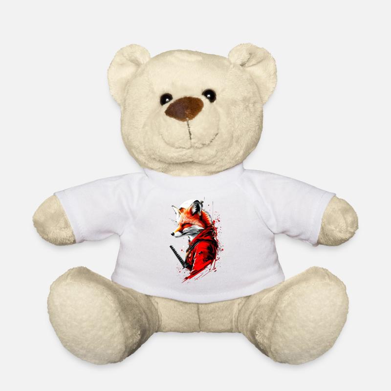 Fuchs im Mondlicht - Teddy - Weiß