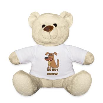 Chien - ne miaule pas - Nounours - blanc - Devant