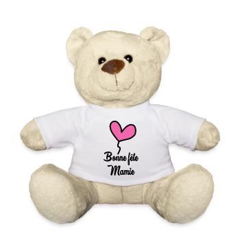 GRANNY. HAPPY BIRTHDAY. MOM. MOTHER'S DAY - Teddy Bear - white - Front