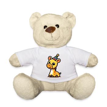 Party Spots: The Celebratory Giraffe - Teddy Bear - white - Front