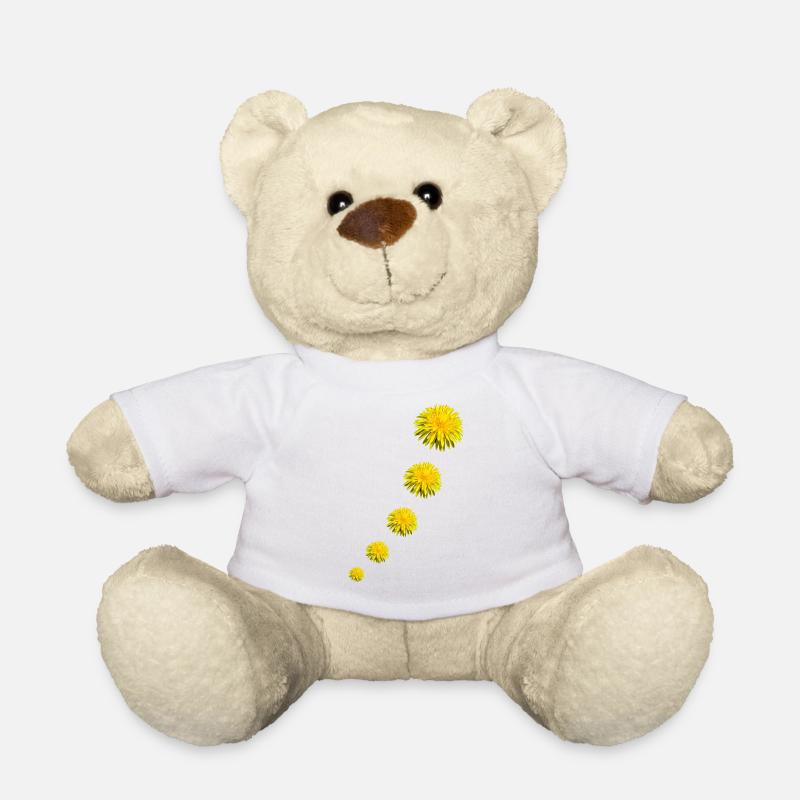 DANDELIONS II - Teddy Bear - white