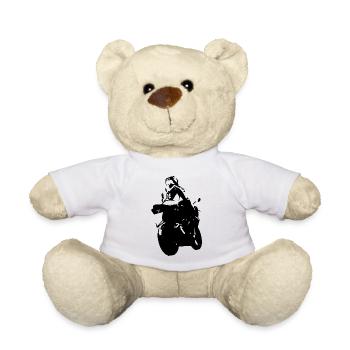 Motorradfahrer - Teddy - Weiß - Vorne