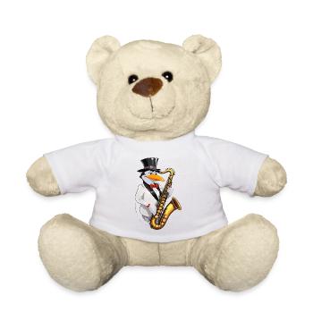 Jazzy Pinguin - Teddy - Weiß - Vorne