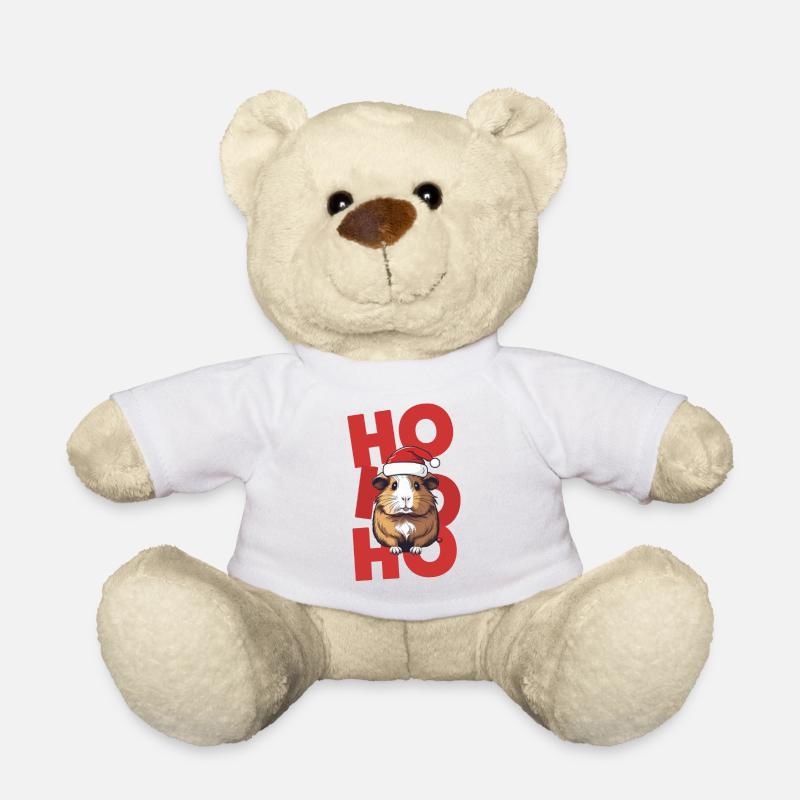 Weihnachten Nikolaus Meerschweinchen - Teddy - Weiß
