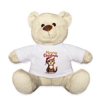 Miaulement Noël - Nounours - blanc - Devant