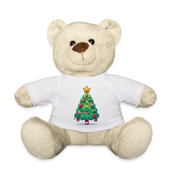 Arbre de Noël - Nounours - blanc - Devant