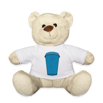A drink for lovers - Teddy Bear - white - Front