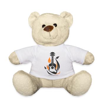 Ukulele Zeichnung - Teddy - Weiß - Vorne