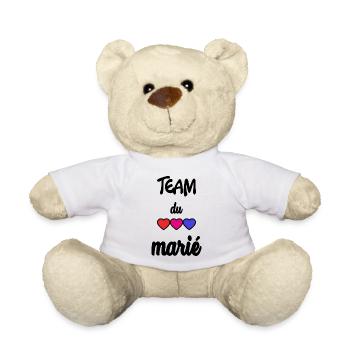 MARIE. FUTUR MARIE. EVJF. TEAM. TEAM MARIE - Nounours - blanc - Devant