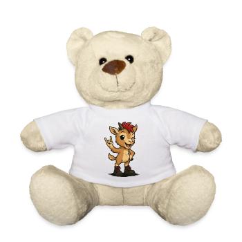 Punk Rock Zicklein - Teddy - Weiß - Vorne