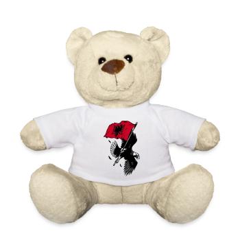 Albanian eagle with flag - Teddy Bear - white - Front